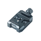 XILETU QR-40S Arca-Swiss QR Clamp Universal Camera Tripod Mount Base Aluminum Alloy 1/4 3/8 Thread for DSLR Mirrorless Vlog Shooting