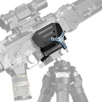 XILETU QRD-2 Saddle Rifle Mount Holder Clip Metal Gun Clip Rack for Hunting Tripod Gear Accessories (Adjustable)
