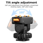 XILETU AC-44 Cold Shoe Mount Magnetic Quick Release 160° Rotatable Bracket 1/4" Adapter for Insta360 Ace/Ace Pro/Ace Pro 2 Tripod