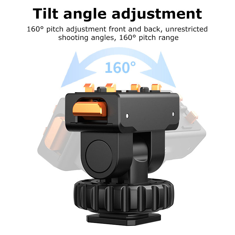 XILETU AC-44 Cold Shoe Mount Magnetic Quick Release 160° Rotatable Bracket 1/4" Adapter for Insta360 Ace/Ace Pro/Ace Pro 2 Tripod