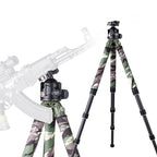 XILETU Carbon Fiber Travel Tripod 25kg Max Load Arca Swiss/Picatinny Clamp for Hunting Shooting Outdoor Photography