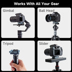 XILETU XQ1 Universal DSLR SLR Camera Gimbal Arca Swiss Quick Release Plate Clamp Quick Switch Kit Tripod Slider Mount Adapter