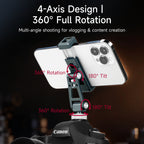 XILETU Aluminum Cold Shoe Phone Mount for DJI RS Stabilizer, 360° Adjustable HV Bracket for Camera Monitor Live Streaming