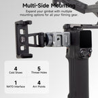 XILETU XDS-14 NATO Clamp Mount for DJI RS Series Stabilizer Multi‑Side Cold Shoe 1/4 Screw Hole ARRI Locating for Vlog Video Shooting