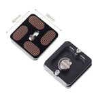 XILETU PU-40 Universal Quick Release Plate for Tripod Ball Head Monopods with 1/4 inch Screw Universal for Tripod Ballhead Camera
