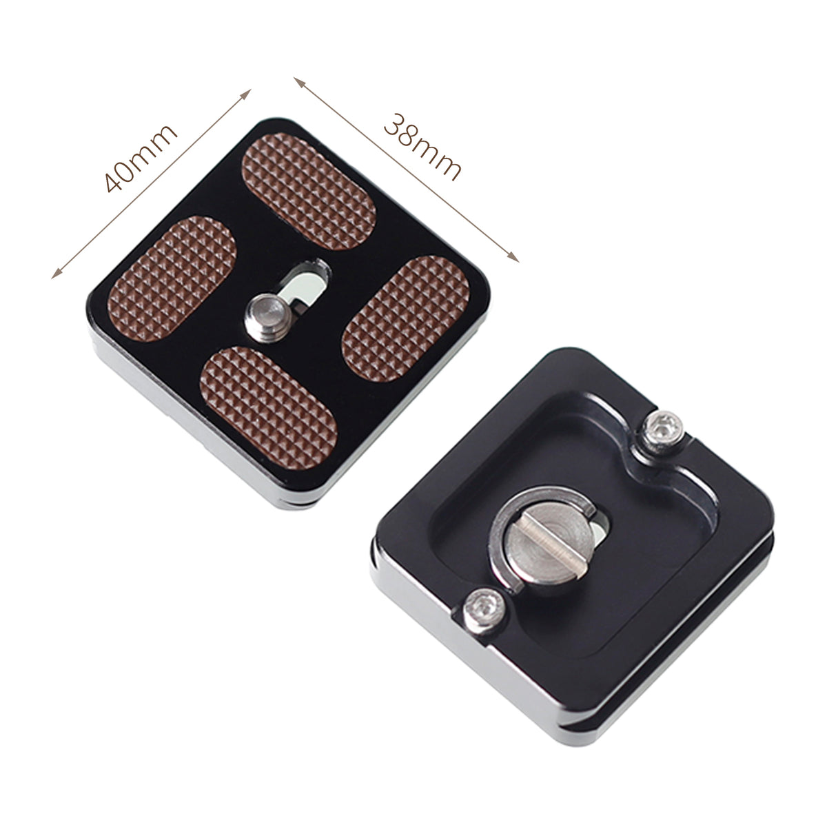 XILETU PU-40 Universal Quick Release Plate for Tripod Ball Head Monopods with 1/4 inch Screw Universal for Tripod Ballhead Camera
