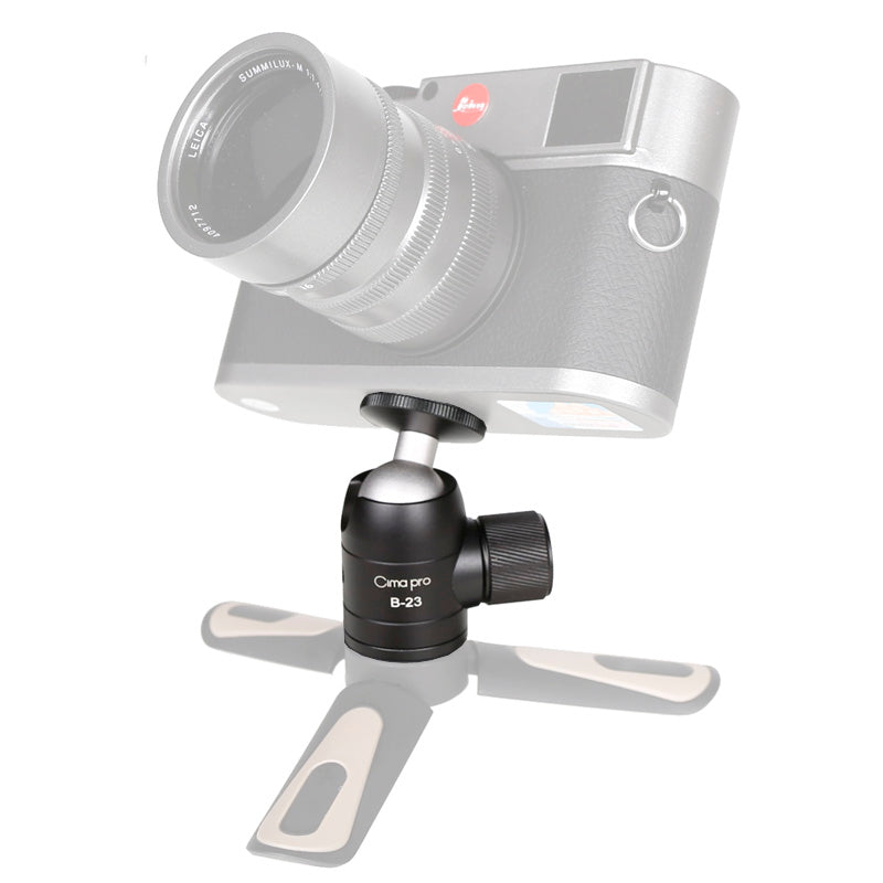 XILETU B-23 Mini Tripod Ball Head Aluminum Alloy Metal 360 Degree Tripod Ball Head Panoramic Head W 1/4 Screw For DSLR GoPro