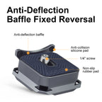 XILETU PQ-38F Anti-Deflection Quick Release Plate 38mm  Arca Type for XQ Backpack Clip Tripod Head Multi-Scene Fast Switching