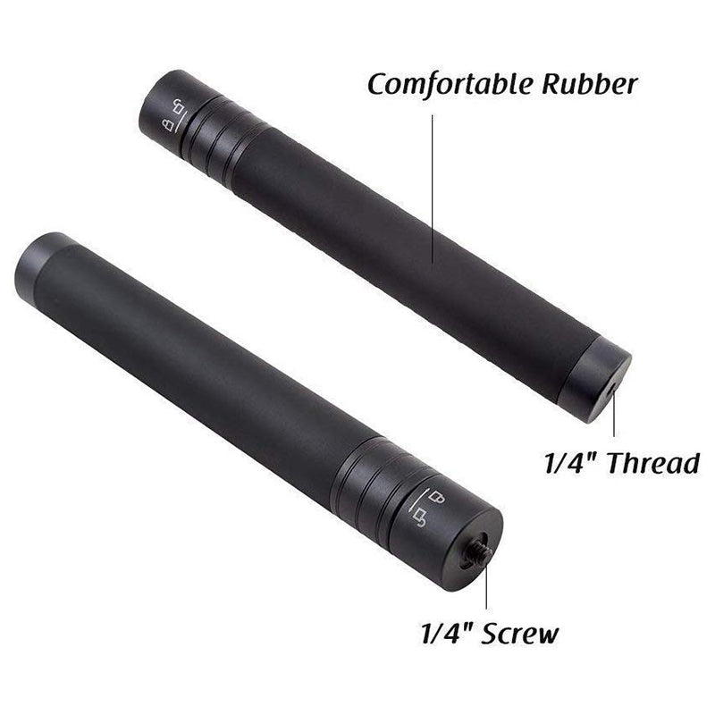 XILETU GP-73A 73cm Extendable Extension Rod 1/4" Screw Aluminum Selfie Stick Tripod for GoPro Insta360 DJI Zhiyun Feiyu Gimbal Camera