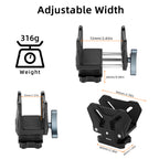 XILETU QRD-3 Aluminum Rifle Clamp Adapter Saddle Rest for Tripod Mount with ARCA SWISS, Tactical Hunting Shooting Clamp