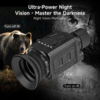 XILETU XVM-1 HD Night Vision Monocular, 7x Optical 4x Digital Zoom, 800M Range, Outdoor Telescope for Camping Wildlife Observation