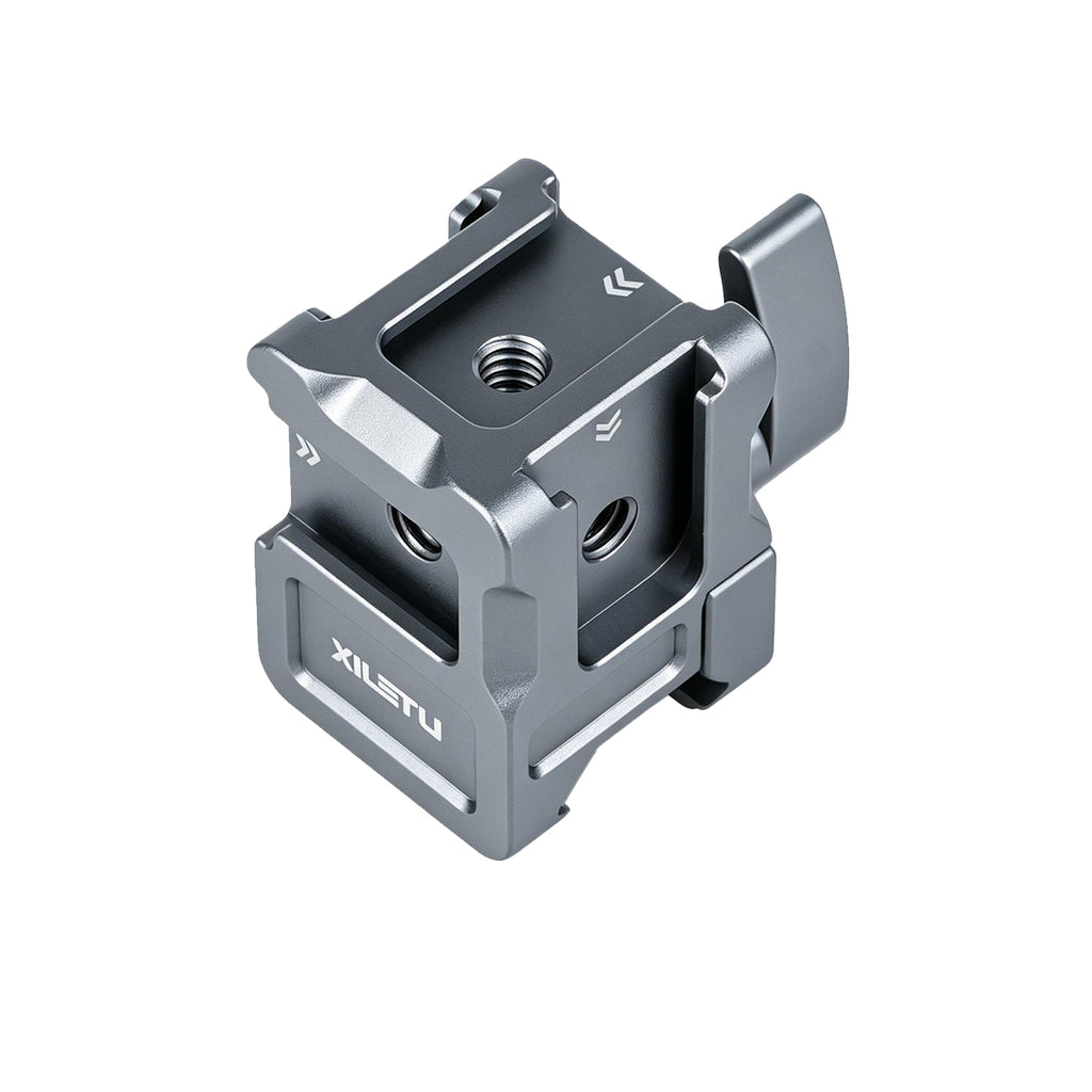 XILETU XDS-14 NATO Clamp Mount for DJI RS Series Stabilizer Multi‑Side Cold Shoe 1/4 Screw Hole ARRI Locating for Vlog Video Shooting