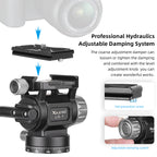 XILETU LS-1 Panoramic Tripod Head Hydraulic Fluid Video Damping Head For Tripod Monopod Camera Holder Stand Mobile SLR DSLR