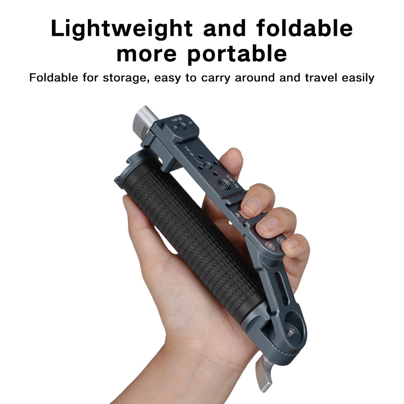 XILETU TH-RS4II Universal Joint Sling Handle w NATO Clamp Cold Shoe with DJI RSC2/RS3/RS3 Mini/RS3 PRO/RS4/RS4 PRO Handheld Stabilizer