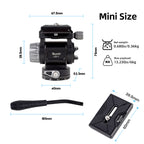 XILETU LS-1 Panoramic Tripod Head Hydraulic Fluid Video Damping Head For Tripod Monopod Camera Holder Stand Mobile SLR DSLR