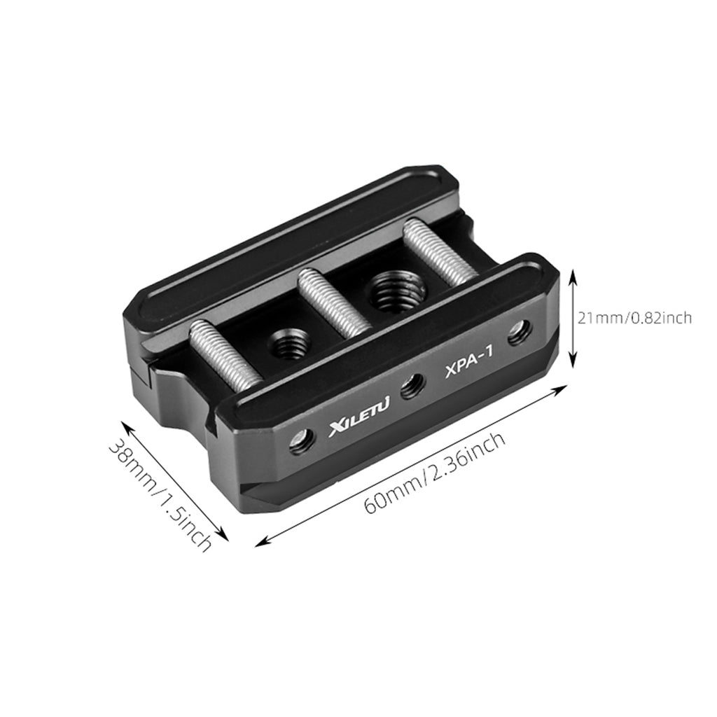 XILETU XPA-1 Picatinny Arca Swiss Plate Picatinny Convert to ARCA Quick Release Plate Rail Hunting Tripod Dovetail Mount Adapter