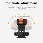 XILETU AC-36 Magnetic Quick Release Cold Shoe Base 1/4" Dual Claw Mount for DJI Action 5 Pro 4 3 Tripod Selfie Stick Vlog Accessory