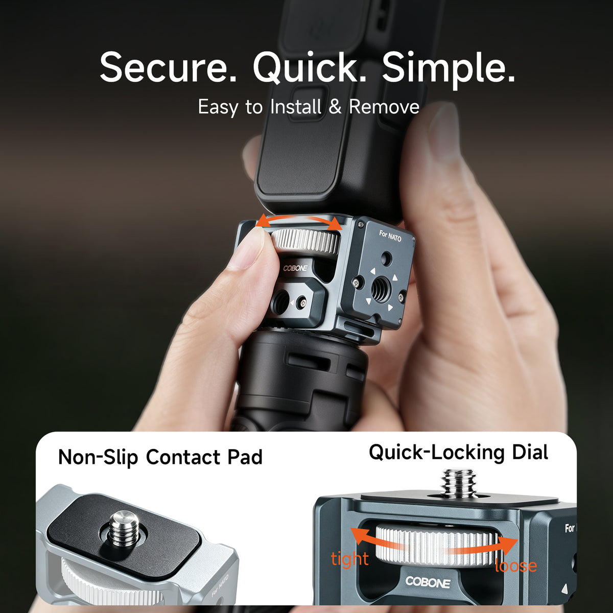 XILETU MI-2 Multifunctional Expansion Mount for DJI Pocket 4 3 Insta360 Luna Ultra 1/4" ARRI NATO Vlog Photography Accessory