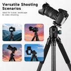 XILETU GS‑54S Low‑Profile Tripod Ball Head, Independent Damping Lock, Arca‑Swiss Quick‑Release for DSLR & Mirrorless Cameras