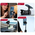 XILETU MI-1 MagSafe Phone Tripod Mount N52 Magnetic Aluminum Alloy 1/4 Inch Screw Cold Shoe Adapter For iPhone 12 13 14 15 16 17