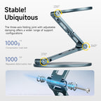 XILETU XJ-27 Metal Magnetic Tablet Phone Stand Holder, Foldable Dual Adsorption for iPad iPhone Portable Desktop Live Streaming Selfie