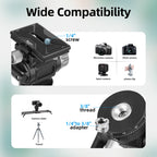 XILETU LS-1 Panoramic Tripod Head Hydraulic Fluid Video Damping Head For Tripod Monopod Camera Holder Stand Mobile SLR DSLR