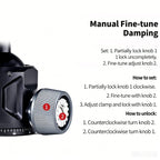 XILETU GD‑44 360° Ball Head Tripod Saddle Mount, 55lbs/25kg Precision Field Support for Outdoor Shooting & Hunting