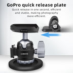 XILETU QM-1S Car Quick Release Magnetic Stand Suction Cup Base Suitable for Gopro/Action3/4 Video Panoramic Insta360x4 Action Camera