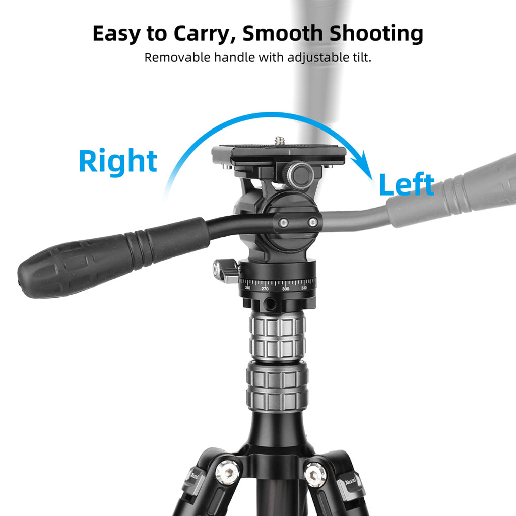 XILETU LS-1 Panoramic Tripod Head Hydraulic Fluid Video Damping Head For Tripod Monopod Camera Holder Stand Mobile SLR DSLR