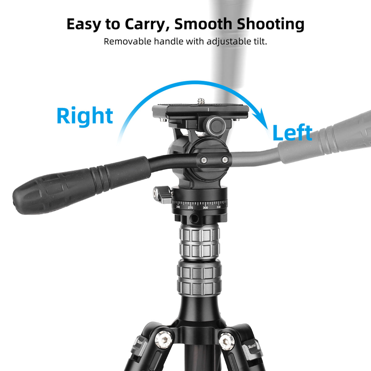 XILETU LS-1 Panoramic Tripod Head Hydraulic Fluid Video Damping Head For Tripod Monopod Camera Holder Stand Mobile SLR DSLR