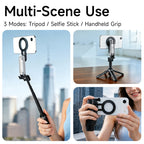 XILETU P-15C Magnetic Magsafe Selfie Stick Tripod Bluetooth Remote Pocket Stand For iPhone Android Vlog Travel