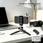 XILETU XS20+XJA Mini Tabletop Tripod Desktop Phone Holder Stand with Clip and Ball Head for iPhone Cell Phone Smartphone DSLR Camera