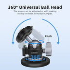 XILETU QM-1S Car Quick Release Magnetic Stand Suction Cup Base Suitable for Gopro/Action3/4 Video Panoramic Insta360x4 Action Camera