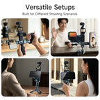 XILETU MI-2 Multifunctional Expansion Mount for DJI Pocket 4 3 Insta360 Luna Ultra 1/4" ARRI NATO Vlog Photography Accessory