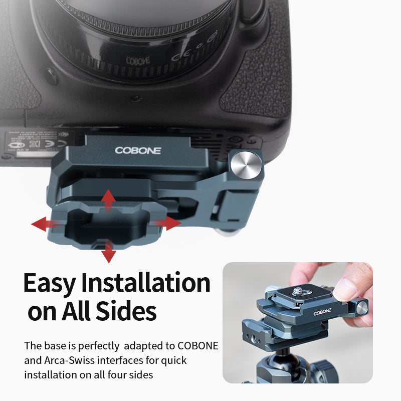 XILETU XQL-1 Foldable L-Bracket Arca-Swiss QR Plate with Dovetail Base for Vertical/Horizontal Shooting, Tripod/DSLR Cameras