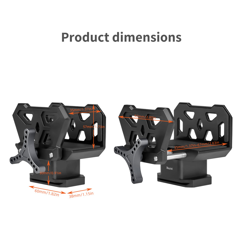 XILETU QRD‑1 Arca‑Swiss Saddle Tripod Clamp, Lightweight Quick‑Release Dovetail Mount for Outdoor Sports & Field Activities