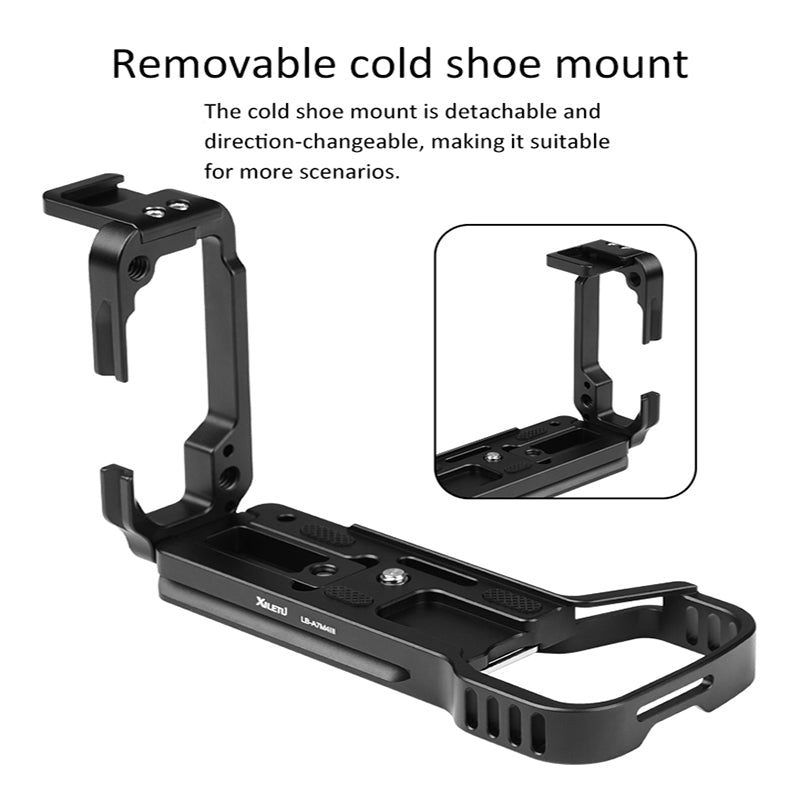 XILETU LB-A7M4III Lightweight L Bracket Arca Swiss Quick Release Plate Vertical Shooting L Plate Camera Tripod Mount for Sony A7M4 A7R4