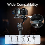 XILETU PQ-38D Anti-Twist Arca Quick Release Clamp Lock For DJI RS3 RS4 RS5 Gimbal Camera Tripod Backpack Vlog Shooting