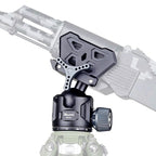 XILETU GD‑44 360° Ball Head Tripod Saddle Mount, 55lbs/25kg Precision Field Support for Outdoor Shooting & Hunting