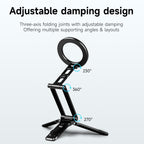 XILETU XJ‑26 MagSafe Magnetic Phone Stand, Foldable Aluminum Alloy Portable Phone Mount