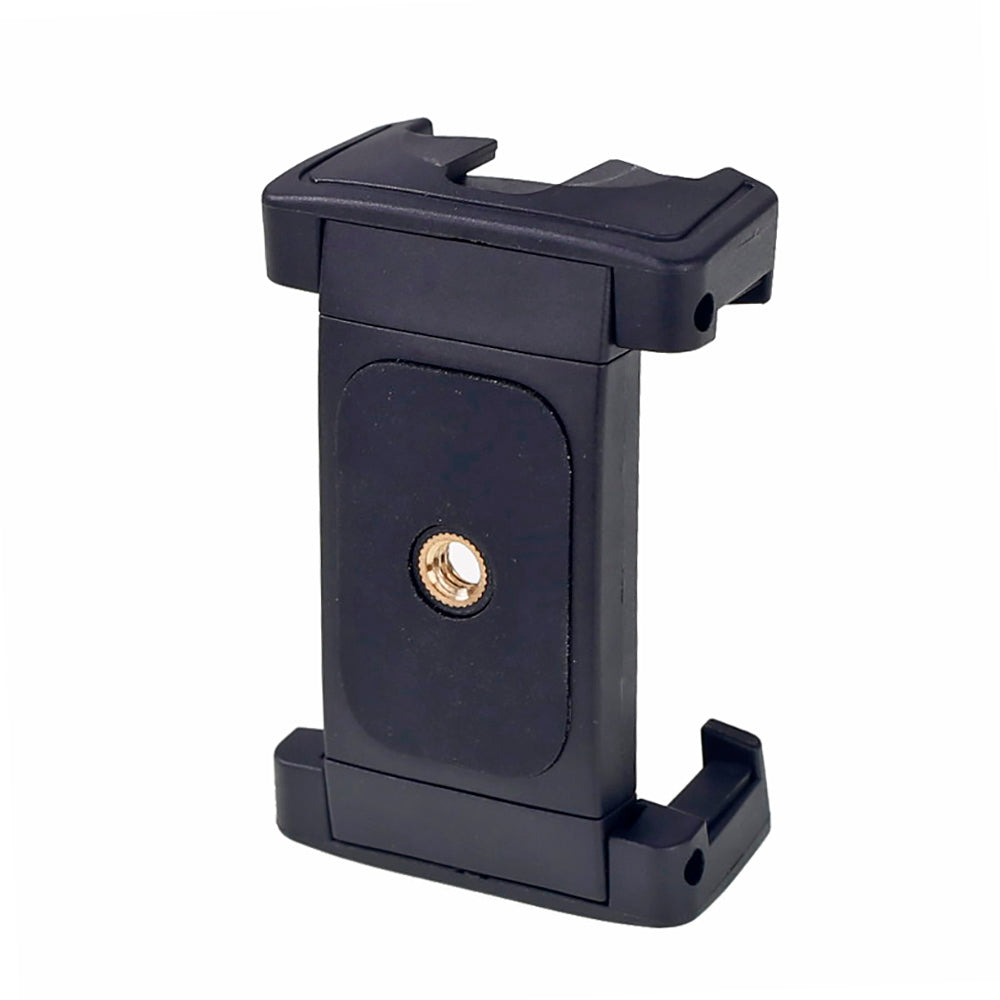 XILETU XJ-12 Mobile Tripod Mount Clipperwith Cold Shoe Mount for Boya Rode VideoMicro Microphone 1/4'' Tripod Clamp for iPhone X