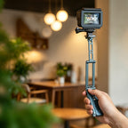 XILETU XJ-28 Mantis Foldable Tripod Hidden Hook Arca Quick Release 1/4 Screw for DJI Pocket3/4 GoPro Phone Travel Vlog Selfie Stick