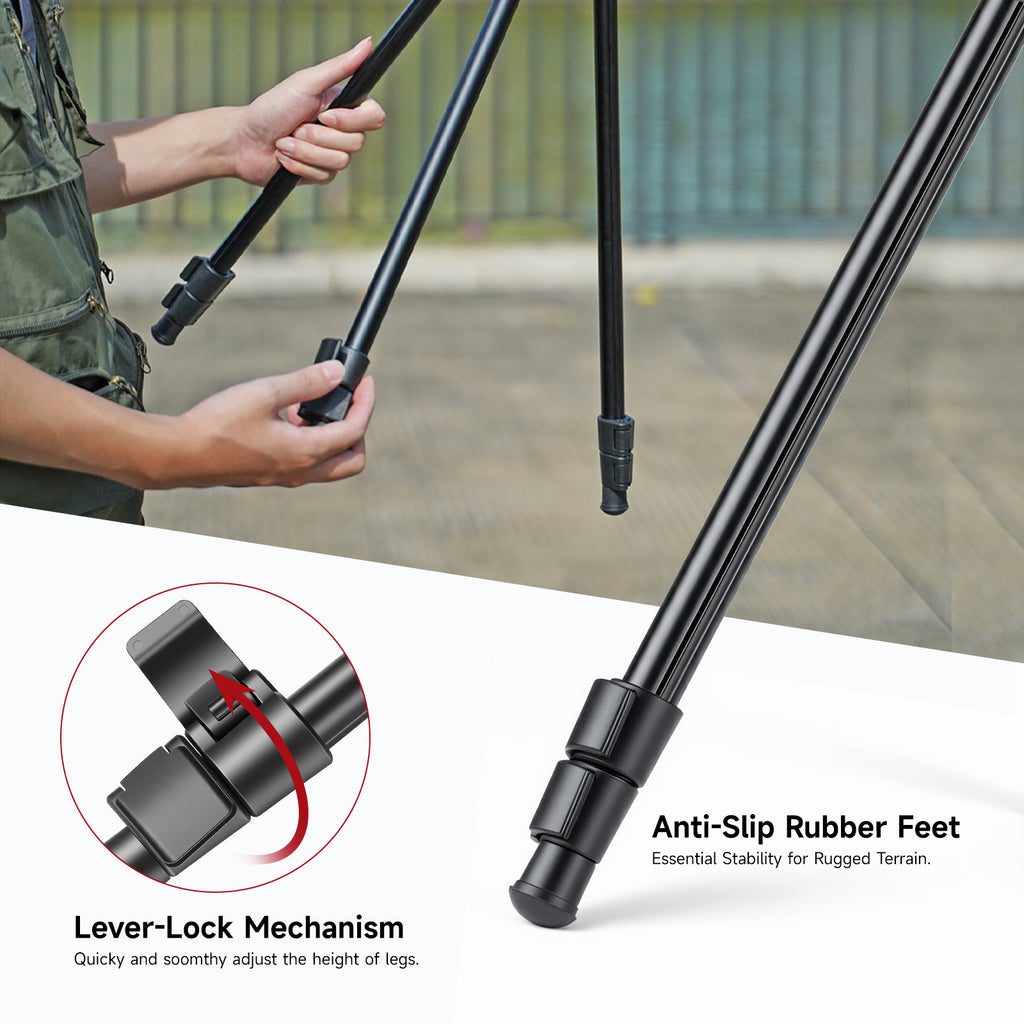 XILETU V-18A 360° Rotating Hunting Tripod for Crossbow Rifle, Detachable V-Yoke Lightweight Alu Shooting Stand (Outdoor Sports)