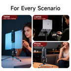XILETU CP-12S 335mm Phone Tablet Mount, Aluminum Holder Cold Shoe Arca Swiss for iPad Pro 12.9 11 Air iPhone Tripod