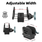 XILETU QRD-2 Saddle Rifle Mount Holder Clip Metal Gun Clip Rack for Hunting Tripod Gear Accessories (Adjustable)