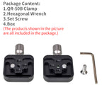 XILETU QR-50B Universal ARCA SWISS Quick Release Clamp Aluminum Alloy Camera Mount Adapter for QR Plate DSLR Camera Tripod Slide Rail