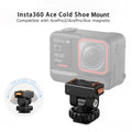 XILETU AC-44 Cold Shoe Mount Magnetic Quick Release 160° Rotatable Bracket 1/4" Adapter for Insta360 Ace/Ace Pro/Ace Pro 2 Tripod