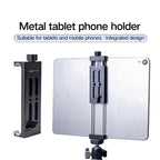 XILETU CP-12 Metal Tablet Stand Mobile Phone Photo Live Tripod Head Accessories Adapter Holder Desktop iPad Clamp