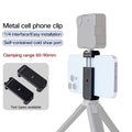 XILETU CP-8 CP-8S Metal Phone Clip Camera Tripod Head Desktop Stand Professional Fixed Live Cold Shoe 1/4 Interface Expansion Accessory