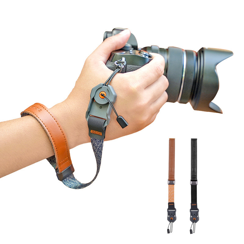 XILETU KQ-2 Camera Wrist Strap Adjustable Quick Release Camera Hand Strap Suitable for DSLR SLR Mirrorless Camera Outdoor Photography